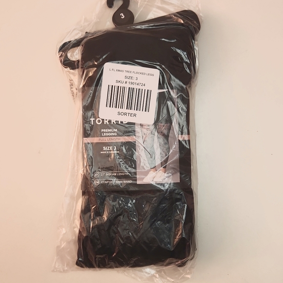 ❤️NWT VINTAGE TORRID LEGGING - MESH FLOCKED CHRISTMAS TREE HOLIDAY - PLUS SIZE - Picture 4 of 11